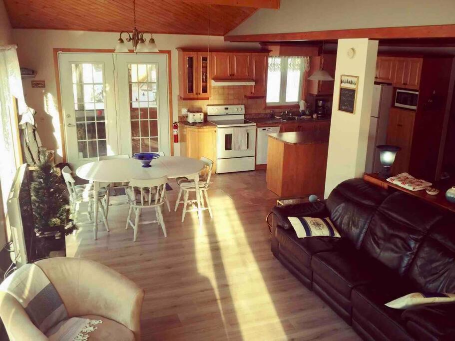 Le Chalet Bleu, Aux Pieds Des Monts-Valin Saint-David-de-Falardeau 외부 사진