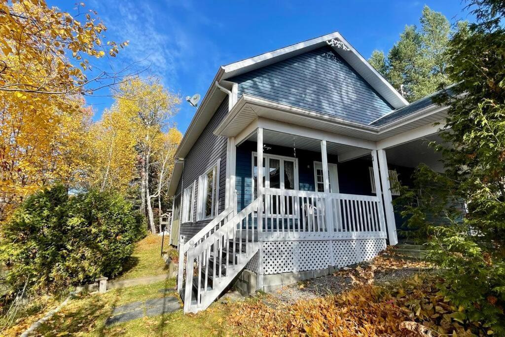 Le Chalet Bleu, Aux Pieds Des Monts-Valin Saint-David-de-Falardeau 외부 사진